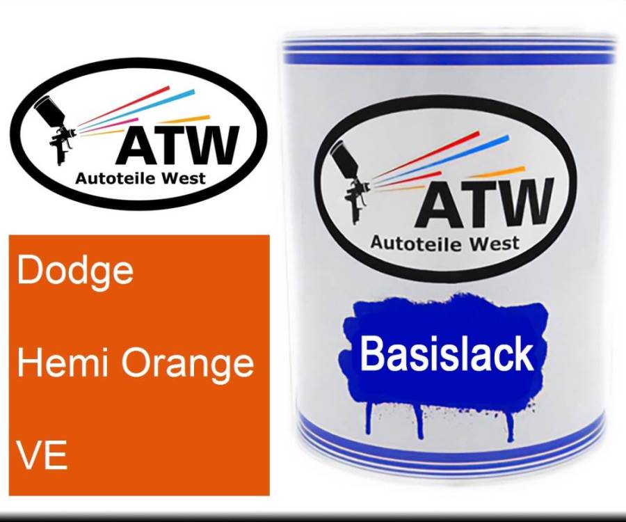 Dodge, Hemi Orange, VE: 1L Lackdose, von ATW Autoteile West.